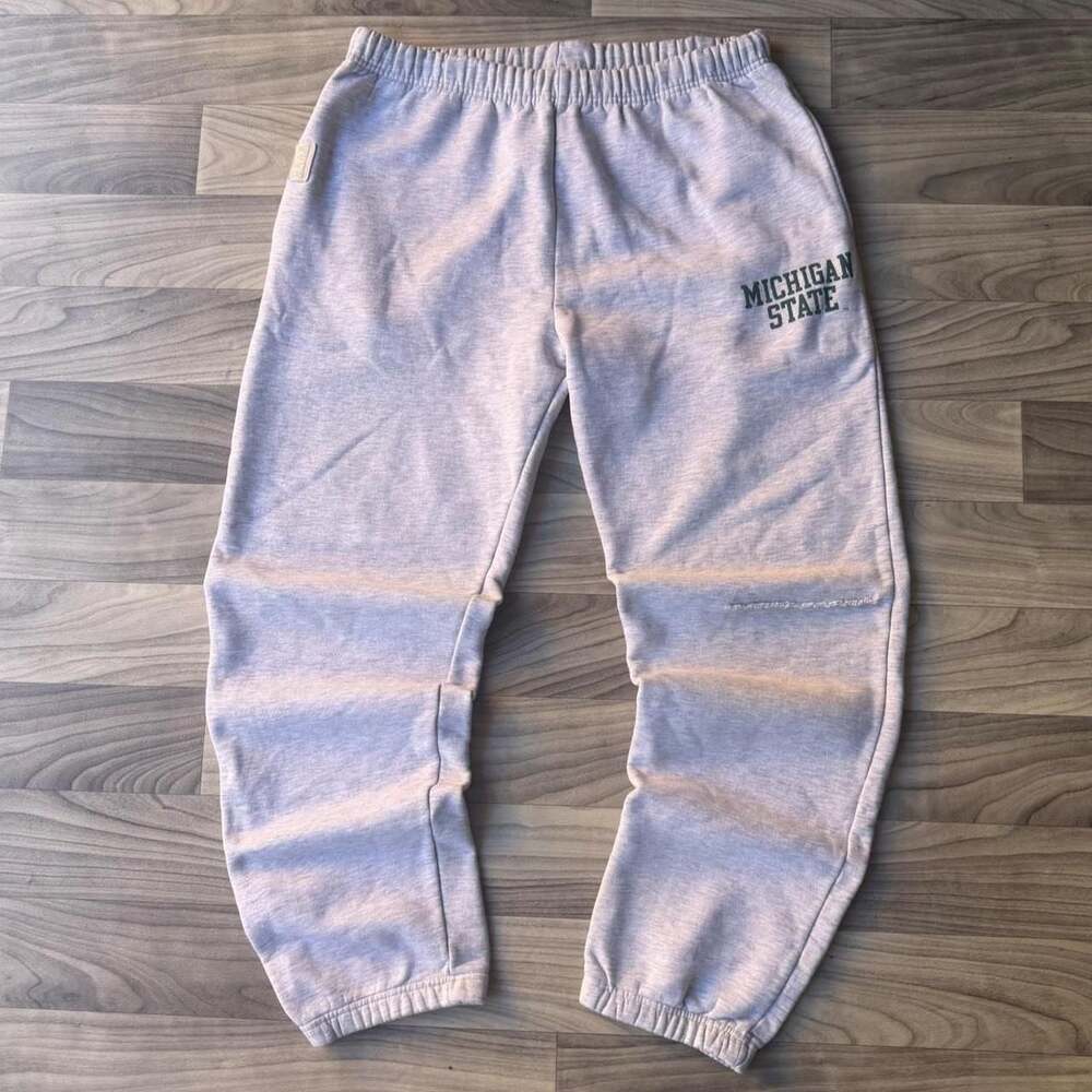 Gear For Sports Michigan State Big Cotton Sweatpants Grey Mens L